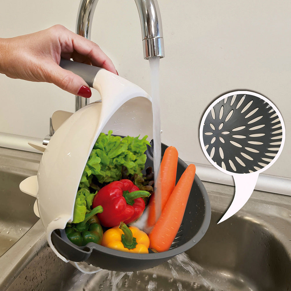 KitchenPro™ -  9-i-1 Grönsaksskärare med Durkslag