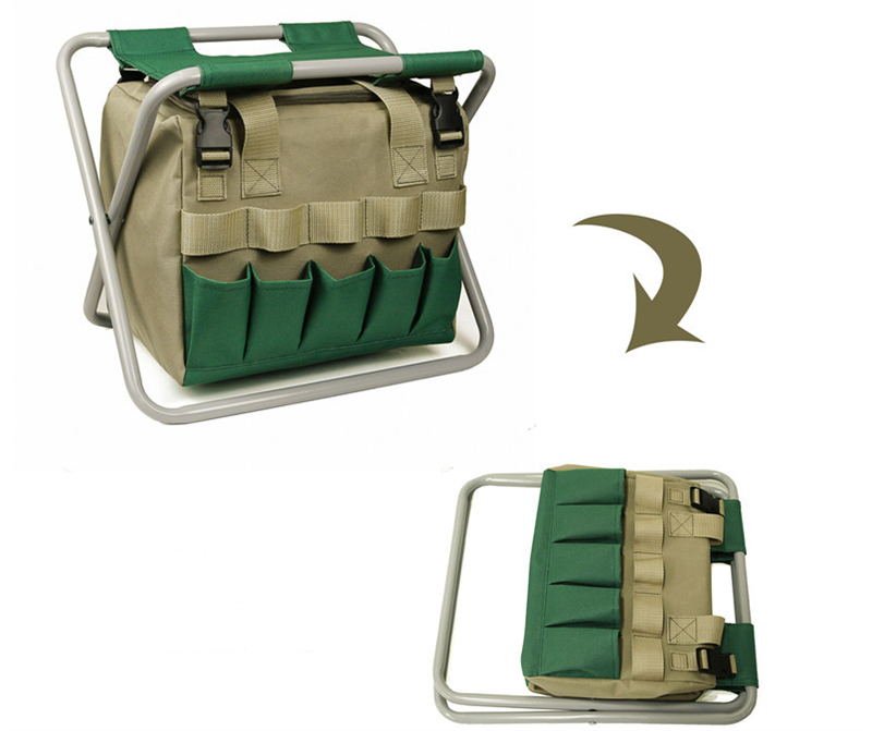 GardenEase™ – Ergonomisk Trädgårdspall & Väska