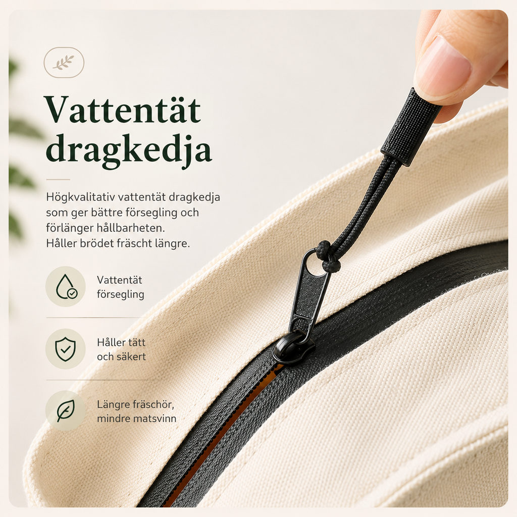 FreshKeep™ - Brödpåse med bivax - Återanvändbar förvaring för färskt bröd