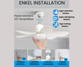 AeroLight E27 – Smidig Takfläkt med Integrerad LED-belysning