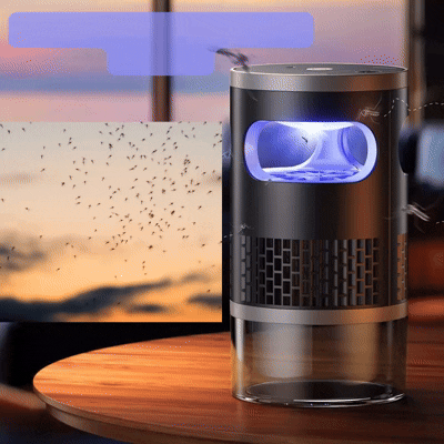 Myggfri™ - Trådlös UV Mygglampa – Tyst & Mycket Effektiv Myggfälla