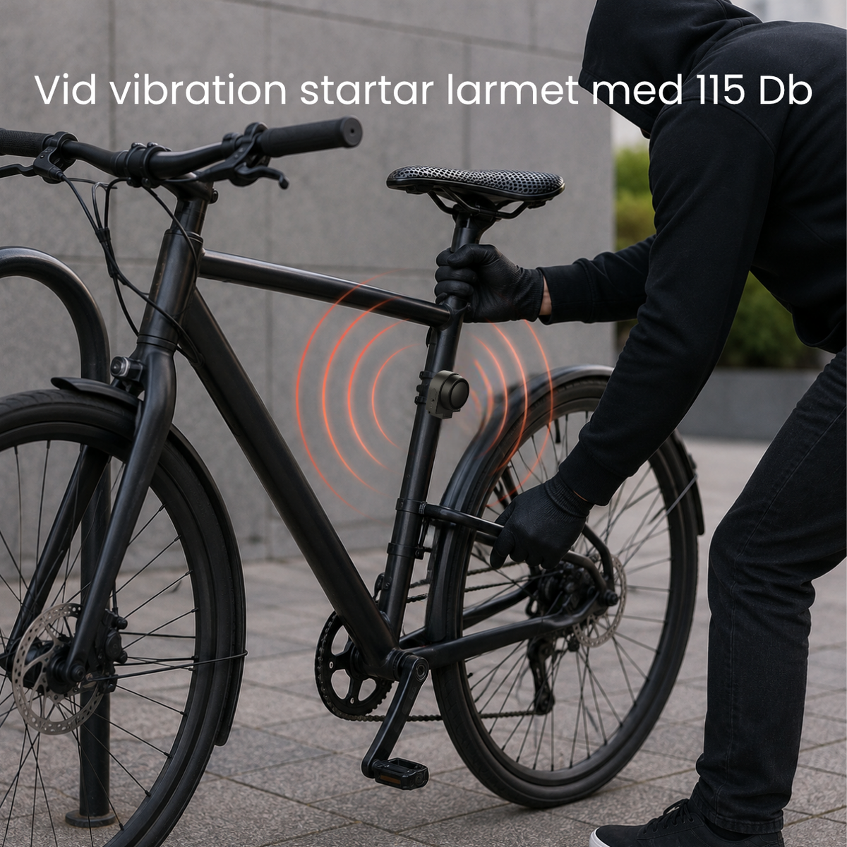 Cykel- och Elscooterlarm - Avskräck tjuven med ett högt ljud