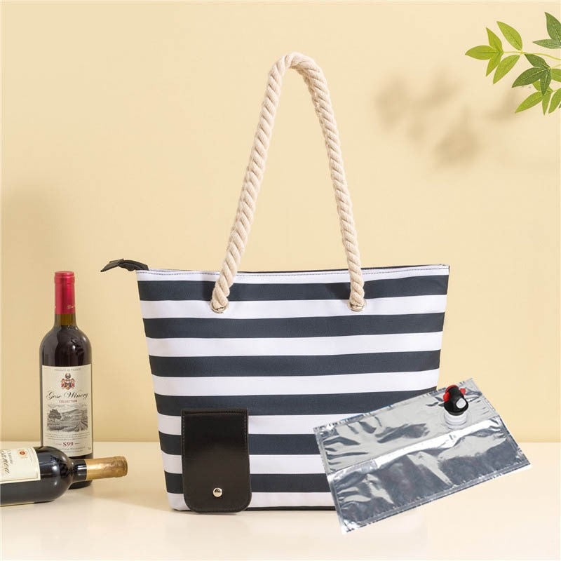 Isolerad Vinbag – Perfekt För Picknick & Strand